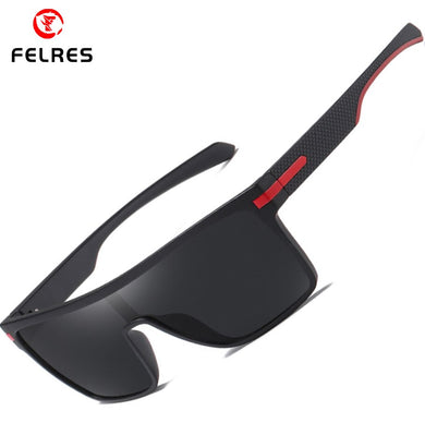 FELRES Large Frame Sport Polarized Sunglasses For Men Women Oversize Outdoor Eyewear Driving Cycling Fishing Glasses F0110