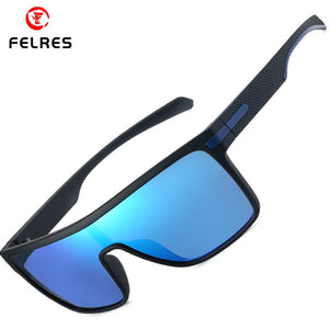 FELRES Large Frame Sport Polarized Sunglasses For Men Women Oversize Outdoor Eyewear Driving Cycling Fishing Glasses F0110