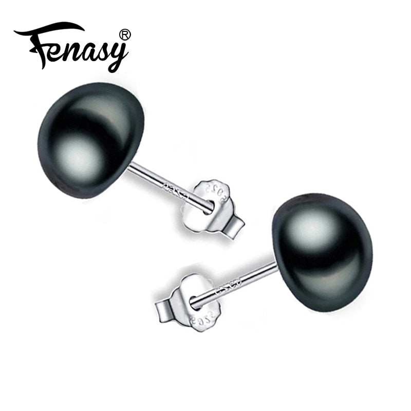 10-11mm Pearl earring,925 Sterling Silver earrings,wedding Jewelry gift pearl Jewelry Women big pearl earrings for love