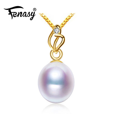 18K Gold pendant white pearl Jewelry necklaces & pendant for lovers brand black pearl pendants send s925 silver necklaces