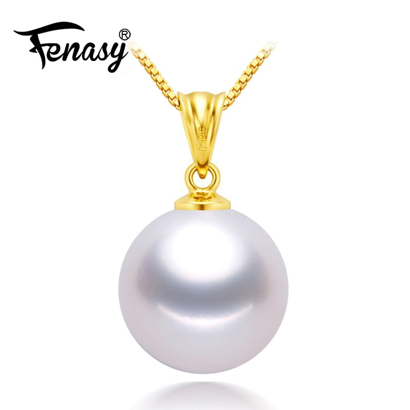 18K Yellow Gold pendant pearl Jewelry antlers necklaces & pendant for lovers pearl pendants send s925 silver necklaces