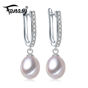 Pearl Jewelry earrings, natural Ethnic Pearl earrings for women, gift for Women fashion long earrings with box