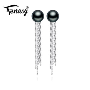 natural Pearl earring, Pearl with 925 Sterling Silver earrings,Birthd gift Jewelry Women Accessories earrings with box