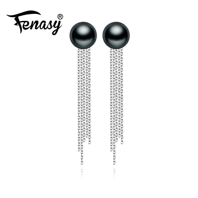 natural Pearl earring, Pearl with 925 Sterling Silver earrings,Birthd gift Jewelry Women Accessories earrings with box