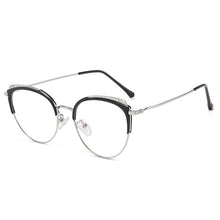Load image into Gallery viewer, FENCHI Metal Computer Cat Eye Glasses Frame Men Women Vintage Prescription Eyeglasses Retro Rose Gold Optical Frame Eyewear