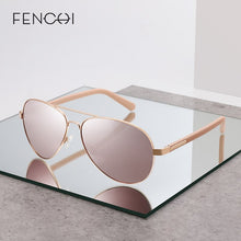 Carica l'immagine nel visualizzatore di Gallery, FENCHI  Pink Blue Rhombic Sunglasses Women 2023 Zonnebril Dames Driving Pilot shades mirror glasses oculos feminino