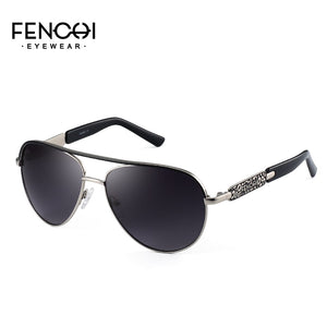 FENCHI Pink Blue Sunglasses Women Brand Designer Pilot Women Glasses Rose Gold Pink Frame Zonnebril Dames Oculos Feminino
