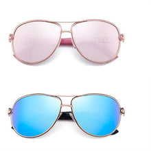 Carica l&#39;immagine nel visualizzatore di Gallery, FENCHI Occhiali da sole rosa Donna Designer Brand Occhiali da sole femminili neri specchio Occhiali da guida Oculos Feminino zonnebril dames 