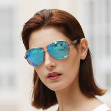 Carica l&#39;immagine nel visualizzatore di Gallery, FENCHI Occhiali da sole rosa Donna Designer Brand Occhiali da sole femminili neri specchio Occhiali da guida Oculos Feminino zonnebril dames 