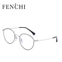 Load image into Gallery viewer, FENCHI  Unisex Man Woman Glasses frame Retro Round Glasses Transparent Metal Eyeglass Frame oculos de grau feminino