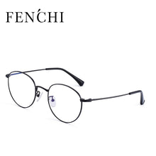Load image into Gallery viewer, FENCHI  Unisex Man Woman Glasses frame Retro Round Glasses Transparent Metal Eyeglass Frame oculos de grau feminino