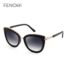 Load image into Gallery viewer, FENCHI White Cat Eye Women Sunglasses High Quality Black Transparent Female Sun Glasses Oculos Feminino De Sol Zonnebril Dames