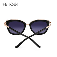 Load image into Gallery viewer, FENCHI White Cat Eye Women Sunglasses High Quality Black Transparent Female Sun Glasses Oculos Feminino De Sol Zonnebril Dames