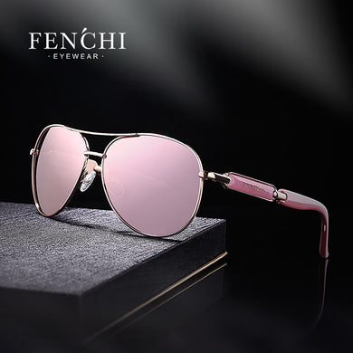 FENCHI Women Sunglasses Polarized Pink  Black Sun glasses Men Coating Lens Driving Fishing For Men oculos Zonnebril Dames