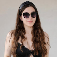 Load image into Gallery viewer, FENCHI cat eye women sunglasses female sun glasses  black white brand designer vintage punk oculos de sol feminino lunettes