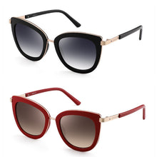 Load image into Gallery viewer, FENCHI cat eye women sunglasses female sun glasses  black white brand designer vintage punk oculos de sol feminino lunettes