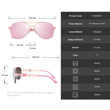 Carica l'immagine nel visualizzatore di Gallery, FENCHI sunglasses women uv 400 oculos female glasses sun glasses mirror Pilot Pink feminino zonnebril dames gafas de sol