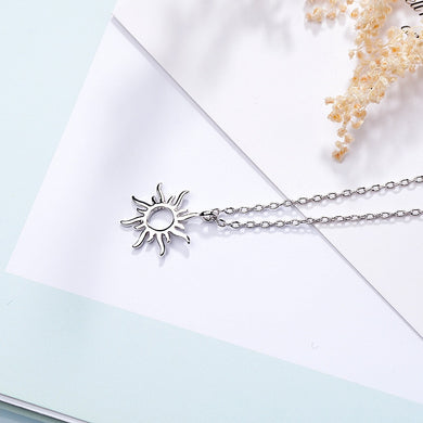 Necklace for Women Fashion Geometric Hollow Round Chain Pendants Statement Birthday Jewelry Gifts