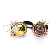 Load image into Gallery viewer, FLORATA Cosplay Vintage Rivet Steampunk Goggles Glasses Welding Gothic Freeshipping&amp;