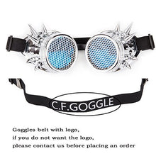 Load image into Gallery viewer, FLORATA Punk Gothic Goggles Different Lens Rainbow EDM Glasses Unisex Rivet Steampunk Goggles Cosplay Vintage Gothic Eyewear