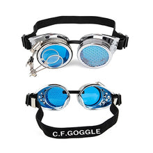 Load image into Gallery viewer, FLORATA Punk Gothic Goggles Different Lens Rainbow EDM Glasses Unisex Rivet Steampunk Goggles Cosplay Vintage Gothic Eyewear