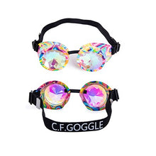 Load image into Gallery viewer, FLORATA Punk Gothic Goggles Different Lens Rainbow EDM Glasses Unisex Rivet Steampunk Goggles Cosplay Vintage Gothic Eyewear