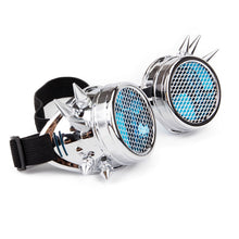 Carica l'immagine nel visualizzatore di Gallery, FLORATA Rivetto Steampunk Occhiali Caleidoscopio Lenti in cristallo Cosplay Occhiali vintage Saldatura Uomo Donna Gothic Cool Eyewear 