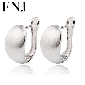 925 Silver Stud Earring Handmade Drawing S925 Sterling Silver Earrings for Women Jewelry