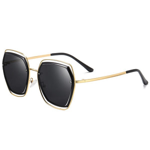 FONDYI Trendy Women Shopping Sunglasses Polarized Elegant Girls Shades Sun Glasses Unqiue Novelty Gafas de sol with Case