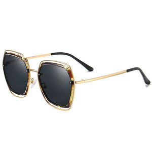 FONDYI Trendy Women Shopping Sunglasses Polarized Elegant Girls Shades Sun Glasses Unqiue Novelty Gafas de sol with Case