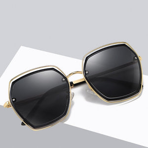 FONDYI Trendy Women Shopping Sunglasses Polarized Elegant Girls Shades Sun Glasses Unqiue Novelty Gafas de sol with Case
