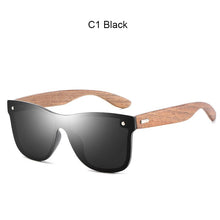 Load image into Gallery viewer, FONDYI Italy Design Polarized Bamboo Sunglasses Wooden High End UV400 Driving Sun Glasses Custom Cat Eye One Piece Lens Gafas