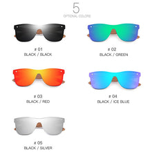 Load image into Gallery viewer, FONDYI Italy Design Polarized Bamboo Sunglasses Wooden High End UV400 Driving Sun Glasses Custom Cat Eye One Piece Lens Gafas