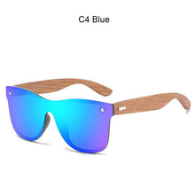 Load image into Gallery viewer, FONDYI Italy Design Polarized Bamboo Sunglasses Wooden High End UV400 Driving Sun Glasses Custom Cat Eye One Piece Lens Gafas