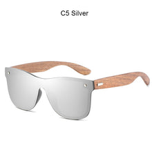 Load image into Gallery viewer, FONDYI Italy Design Polarized Bamboo Sunglasses Wooden High End UV400 Driving Sun Glasses Custom Cat Eye One Piece Lens Gafas