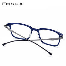 Load image into Gallery viewer, FONEX Acetate Optical Glasses Frame Men Square Prescription Eyeglasses 2023 Commerce Myopia Spectacles Male Screwless Eyewear