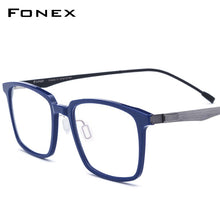 Load image into Gallery viewer, FONEX Acetate Optical Glasses Frame Men Square Prescription Eyeglasses 2023 Commerce Myopia Spectacles Male Screwless Eyewear