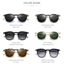 Load image into Gallery viewer, FONEX Acetate Sunglass Men Vintage Round Titanium Polarized Sun Glasses for Women  Mirror UV400 Sunglasses 857