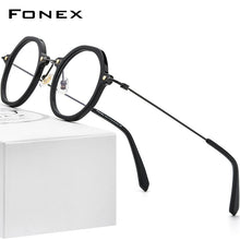Load image into Gallery viewer, FONEX Acetate Titanium Eyeglasses Frame Men 2023 Vintage Polygon Prescription Glasses Women Optical Spectacles Eyewear F85677
