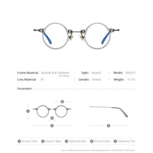 Load image into Gallery viewer, FONEX Acetate Titanium Glasses Frame Men 2023 Retro Round Prescription Eyeglasses Women Optical Spectacles Eyewear F85673