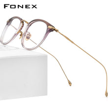 Load image into Gallery viewer, FONEX Acetate Titanium Glasses Frame Men 2023 Retro Square Prescription Eyeglasses Women Optical Spectacles Eyewear F85648