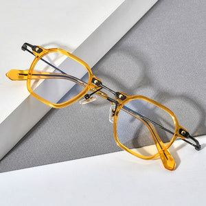 FONEX Acetate Titanium Glasses Frame Men 2023 Vintage Square Prescription Eyeglasses Women Optical Spectacles Eyewear F85681