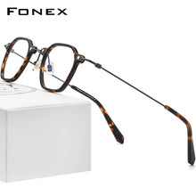 Load image into Gallery viewer, FONEX Acetate Titanium Glasses Frame Men 2023 Vintage Square Prescription Eyeglasses Women Optical Spectacles Eyewear F85681