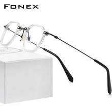 Load image into Gallery viewer, FONEX Acetate Titanium Glasses Frame Men 2023 Vintage Square Prescription Eyeglasses Women Optical Spectacles Eyewear F85681