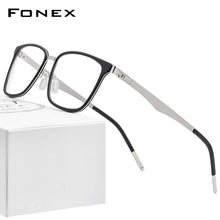 Load image into Gallery viewer, FONEX Alloy Acetate Glasses Frame Men Square Prescription Myopia Optical Eyeglasses 2023 Women Korea Screwless Eyewear F1007
