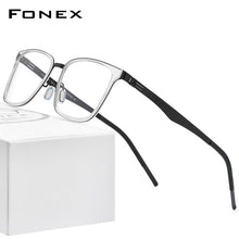 Load image into Gallery viewer, FONEX Alloy Acetate Glasses Frame Men Square Prescription Myopia Optical Eyeglasses 2023 Women Korea Screwless Eyewear F1007