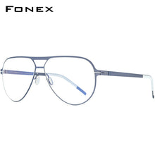 Load image into Gallery viewer, FONEX Alloy Glasses Frame Men 2023 Pilot Optical Myopia Prescription Eyeglasses Frame Full Korean Screwless Eyewear 991