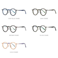 Load image into Gallery viewer, FONEX Alloy Glasses Frame Men Retro Vintage Round Prescription Eyeglasses 2023 Women Optical Korean Screwless Eyewear F1024