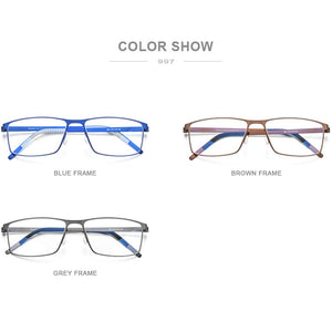 FONEX Alloy Glasses Frame Men Square Myopia Optical Prescription Eyeglasses Frames 2023 Male Korea Screwless Eyewear 997