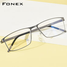 Load image into Gallery viewer, FONEX Alloy Glasses Frame Men Square Myopia Optical Prescription Eyeglasses Frames 2023 Male Korea Screwless Eyewear 997